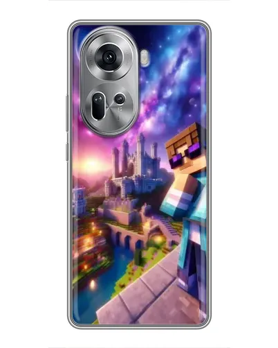 Чехол для OPPO Reno 11 5G с картинкой «Стив и космос»