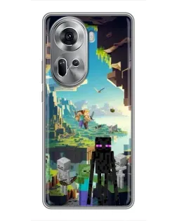 Чехол для OPPO Reno 11 5G с картинкой «Эндермен в лесу» Чехол для OPPO Reno 11 5G с картинкой «Эндермен в лесу»