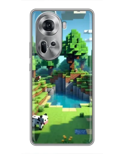Чехол для OPPO Reno 11 5G с картинкой «Minecraft летний день»