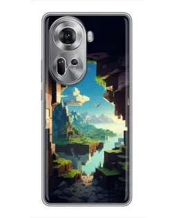 Чехол для OPPO Reno 11 5G с картинкой «Вид из пещеры» Чехол для OPPO Reno 11 5G с картинкой «Вид из пещеры»