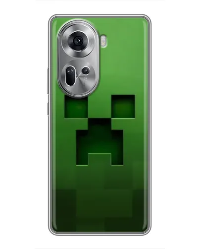 Чехол для OPPO Reno 11 5G с картинкой «Крипер микро-дизайн»