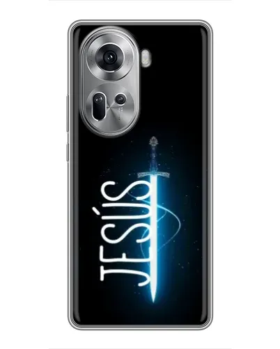 Чехол для OPPO Reno 11 5G с картинкой «Меч Духа Jesus» Чехол для OPPO Reno 11 5G с картинкой «Меч Духа Jesus»