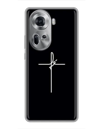 Чехол для OPPO Reno 11 5G с картинкой «Тонкий крест» Чехол для OPPO Reno 11 5G с картинкой «Тонкий крест»