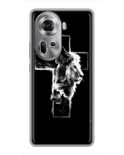 Чехол для OPPO Reno 11 5G с картинкой «Сияющий крест Jesus» Чехол для OPPO Reno 11 5G с картинкой «Сияющий крест Jesus»