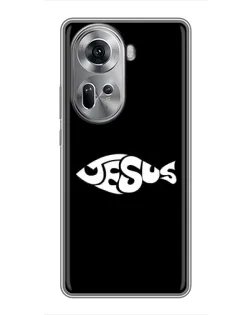 Чехол для OPPO Reno 11 5G с картинкой «Рыба Jesus» Чехол для OPPO Reno 11 5G с картинкой «Рыба Jesus»