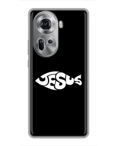 Чехол для OPPO Reno 11 5G с картинкой «Рыба Jesus» Чехол для OPPO Reno 11 5G с картинкой «Рыба Jesus»