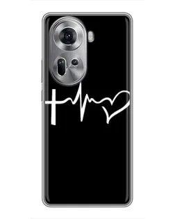 Чехол для OPPO Reno 11 5G с картинкой «Пульс веры» Чехол для OPPO Reno 11 5G с картинкой «Пульс веры»