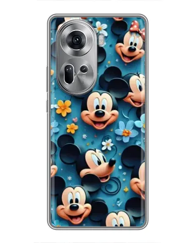 Чехол для OPPO Reno 11 5G с картинкой «Паттерн Микки и Минни»