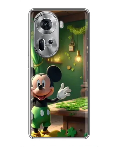 Чехол для OPPO Reno 11 5G с картинкой «Микки в мастерской»