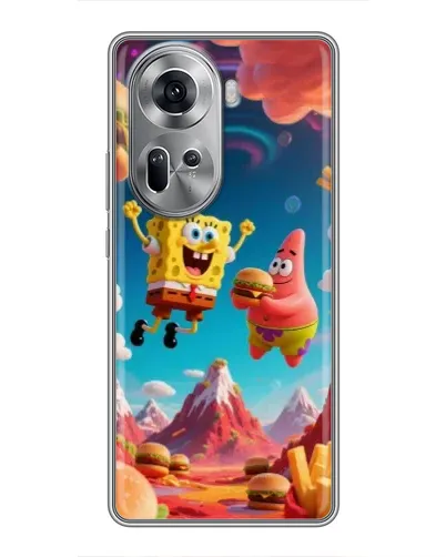 Чехол для OPPO Reno 11 5G с картинкой «Космический фастфуд» Чехол для OPPO Reno 11 5G с картинкой «Космический фастфуд»
