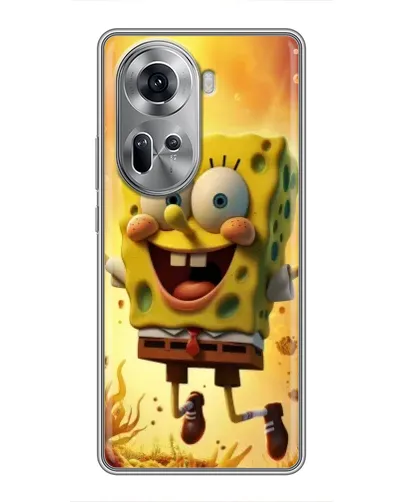 Чехол для OPPO Reno 11 5G с картинкой «Губка Боб прыгает» Чехол для OPPO Reno 11 5G с картинкой «Губка Боб прыгает»