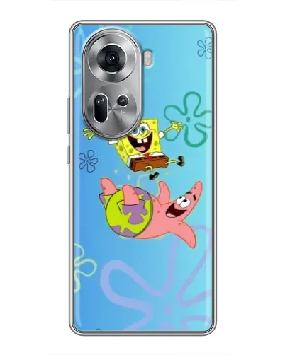 Чехол для OPPO Reno 11 5G с картинкой «Спанч Боб и Патрик» Чехол для OPPO Reno 11 5G с картинкой «Спанч Боб и Патрик»
