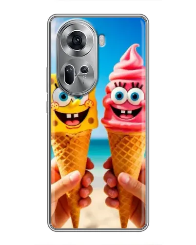 Чехол для OPPO Reno 11 5G с картинкой «Спанч Боб мороженое» Чехол для OPPO Reno 11 5G с картинкой «Спанч Боб мороженое»