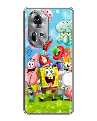 Чехол для OPPO Reno 11 5G с картинкой «Губка Боб и друзья» Чехол для OPPO Reno 11 5G с картинкой «Губка Боб и друзья»
