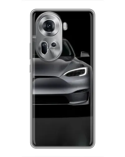 Чехол для OPPO Reno 11 5G с картинкой «Tesla Model S Look» Чехол для OPPO Reno 11 5G с картинкой «Tesla Model S Look»