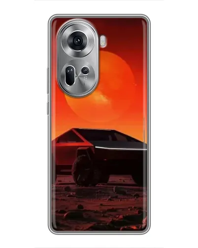 Чехол для OPPO Reno 11 5G с картинкой «Cybertruck на Марсе» Чехол для OPPO Reno 11 5G с картинкой «Cybertruck на Марсе»