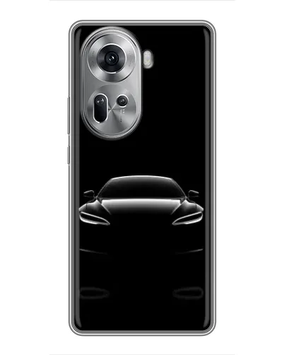 Чехол для OPPO Reno 11 5G с картинкой «Силуэт Tesla Night» Чехол для OPPO Reno 11 5G с картинкой «Силуэт Tesla Night»