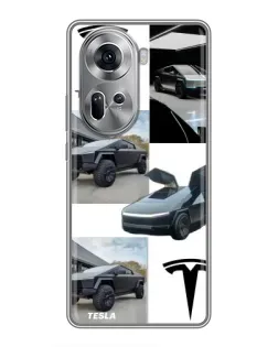 Чехол для OPPO Reno 11 5G с картинкой «Коллаж Cybertruck Tesla» Чехол для OPPO Reno 11 5G с картинкой «Коллаж Cybertruck Tesla»