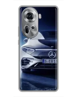 Чехол для OPPO Reno 11 5G с картинкой «Mercedes EQ — будущее»