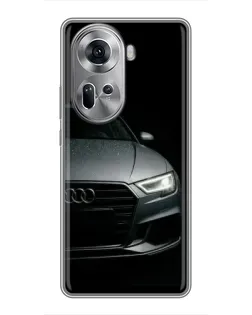 Чехол для OPPO Reno 11 5G с картинкой «Audi — детализация кузова» Чехол для OPPO Reno 11 5G с картинкой «Audi — детализация кузова»