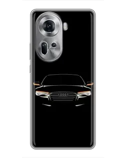 Чехол для OPPO Reno 11 5G с картинкой «Audi — ночной контур» Чехол для OPPO Reno 11 5G с картинкой «Audi — ночной контур»