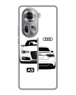 Чехол для OPPO Reno 11 5G с картинкой «Audi — контрастный дизайн» Чехол для OPPO Reno 11 5G с картинкой «Audi — контрастный дизайн»