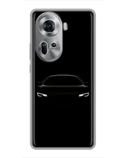 Чехол для OPPO Reno 11 5G с картинкой «Взгляд Audi в темноте» Чехол для OPPO Reno 11 5G с картинкой «Взгляд Audi в темноте»