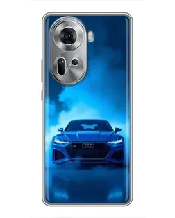 Чехол для OPPO Reno 11 5G с картинкой «Audi — голубая энергия» Чехол для OPPO Reno 11 5G с картинкой «Audi — голубая энергия»
