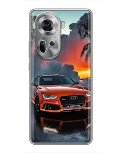 Чехол для OPPO Reno 11 5G с картинкой «Audi — закат» Чехол для OPPO Reno 11 5G с картинкой «Audi — закат»