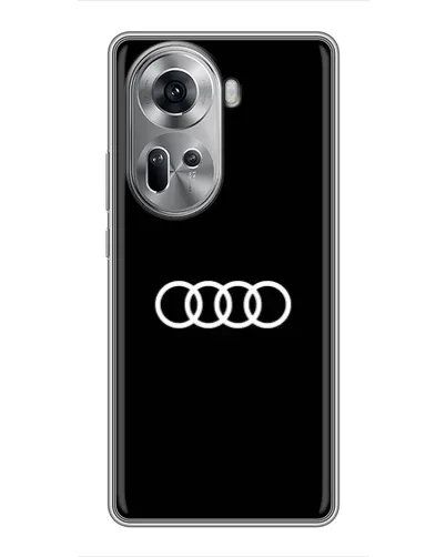Чехол для OPPO Reno 11 5G с картинкой «Audi White Logo»