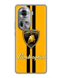 Чехол для OPPO Reno 11 5G с картинкой «Lamborghini Stripe желтый» Чехол для OPPO Reno 11 5G с картинкой «Lamborghini Stripe желтый»