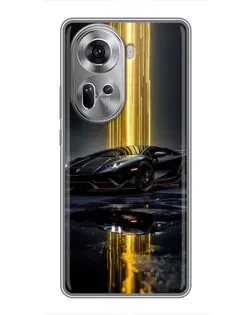 Чехол для OPPO Reno 11 5G с картинкой «Ночной Lamborghini драйв» Чехол для OPPO Reno 11 5G с картинкой «Ночной Lamborghini драйв»