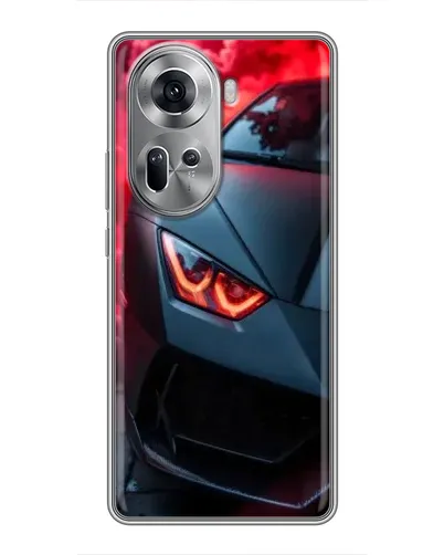 Чехол для OPPO Reno 11 5G с картинкой «Lamborghini красное сияние»