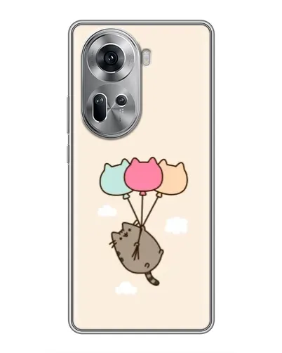 Чехол для OPPO Reno 11 5G с картинкой «Пушин на шариках» Чехол для OPPO Reno 11 5G с картинкой «Пушин на шариках»