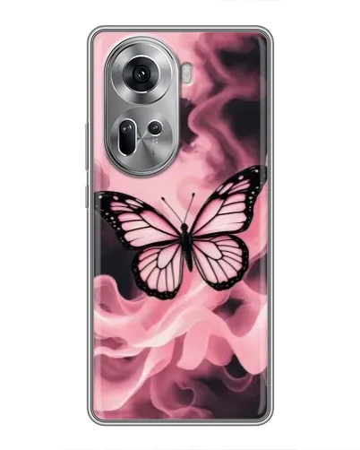 Чехол для OPPO Reno 11 5G с картинкой «Бабочка в дыму» Чехол для OPPO Reno 11 5G с картинкой «Бабочка в дыму»