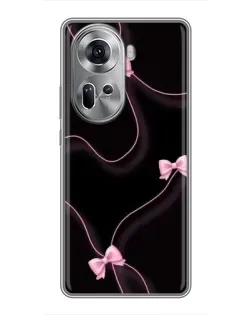 Чехол для OPPO Reno 11 5G с картинкой «Розовые ленты»