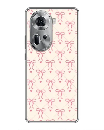 Чехол для OPPO Reno 11 5G с картинкой «Розовые бантики Coquette» Чехол для OPPO Reno 11 5G с картинкой «Розовые бантики Coquette»