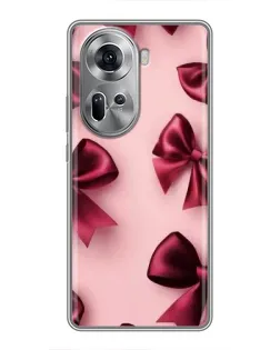 Чехол для OPPO Reno 11 5G с картинкой «Бордовый атлас»