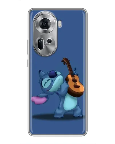 Чехол для OPPO Reno 11 5G с картинкой «Стич с укулеле»