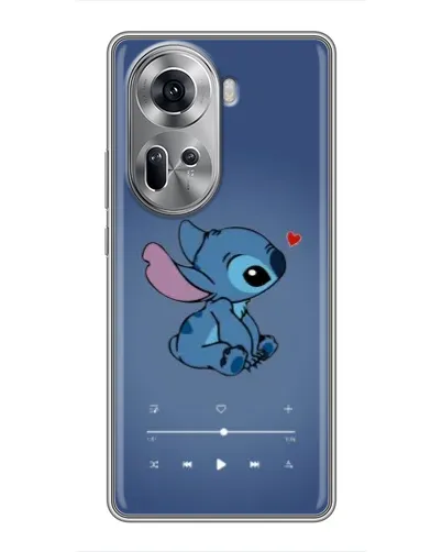 Чехол для OPPO Reno 11 5G с картинкой «Музыкальный Stitch»
