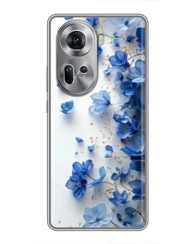 Чехол для OPPO Reno 11 5G с картинкой «Голубой цветочный каскад» Чехол для OPPO Reno 11 5G с картинкой «Голубой цветочный каскад»