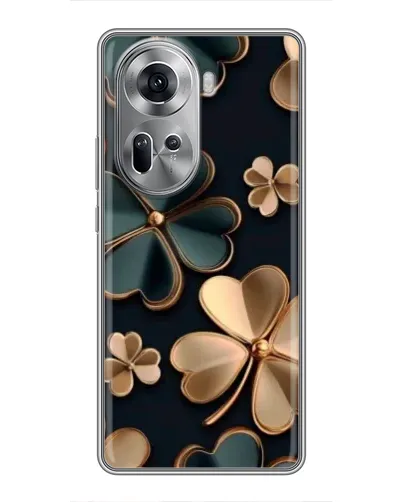 Чехол для OPPO Reno 11 5G с картинкой «Клевер в золоте» Чехол для OPPO Reno 11 5G с картинкой «Клевер в золоте»