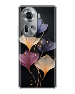 Чехол для OPPO Reno 11 5G с картинкой «Лиловые цветы грации» Чехол для OPPO Reno 11 5G с картинкой «Лиловые цветы грации»