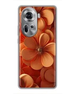 Чехол для OPPO Reno 11 5G с картинкой «Оранжевый макро цветок» Чехол для OPPO Reno 11 5G с картинкой «Оранжевый макро цветок»