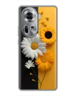 Чехол для OPPO Reno 11 5G с картинкой «Подсолнух и ромашка» Чехол для OPPO Reno 11 5G с картинкой «Подсолнух и ромашка»