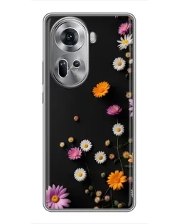 Чехол для OPPO Reno 11 5G с картинкой «Цветочная композиция» Чехол для OPPO Reno 11 5G с картинкой «Цветочная композиция»