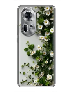 Чехол для OPPO Reno 11 5G с картинкой «Ветка мелких белых цветов» Чехол для OPPO Reno 11 5G с картинкой «Ветка мелких белых цветов»