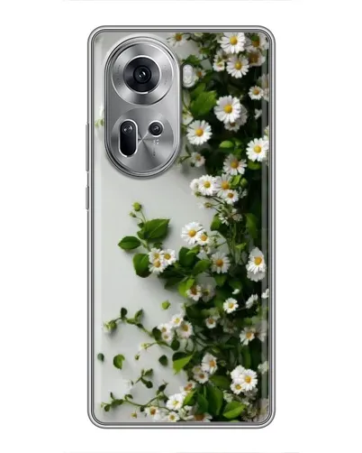 Чехол для OPPO Reno 11 5G с картинкой «Ветка мелких белых цветов» Чехол для OPPO Reno 11 5G с картинкой «Ветка мелких белых цветов»
