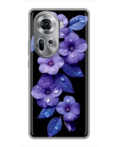 Чехол для OPPO Reno 11 5G с картинкой «Фиолетовые цветы с росою» Чехол для OPPO Reno 11 5G с картинкой «Фиолетовые цветы с росою»