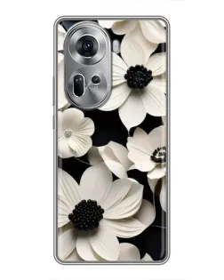 Чехол для OPPO Reno 11 5G с картинкой «Объемные белые цветы» Чехол для OPPO Reno 11 5G с картинкой «Объемные белые цветы»